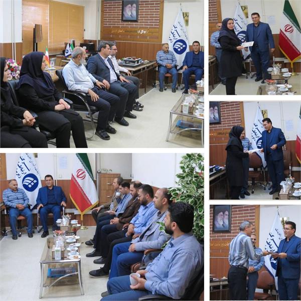 دیدار مدیرکل فاوای استان و هیات همراه با مدیران و کارکنان این شرکت