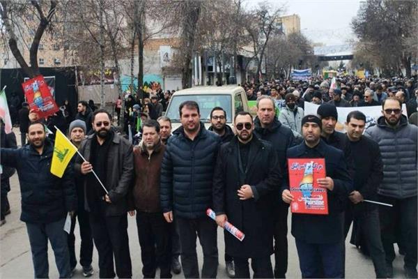 سرپرست اداره کل ارتباطات و فناوری اطلاعات استان اردبیل و جمعی از کارکنان و بسیجیان مجموعه فاوا استان اردبیل در راهپیمایی روز جهانی قدس شرکت کردند
