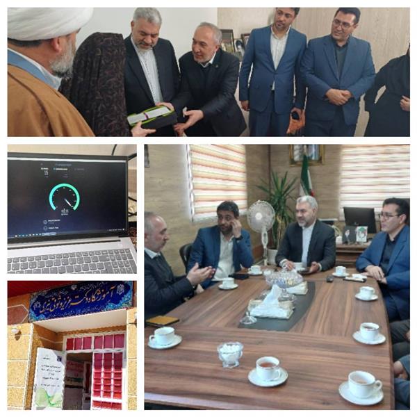 آغاز بهره برداری از پروژه ملی فیبر نوری منازل و کسب و کارها در شهرستان نیر
